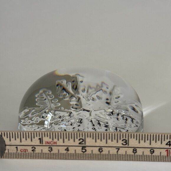 VINTAGE AVON Cristal 24% Lead Crystal Paperweight 3.5 France Clear Clean - Picture 5 of 10